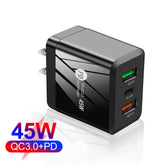 #A PD 25W + Dual QC3.0 Travel Office Fast Charging Adapter for Phone 13 Pro Xiao